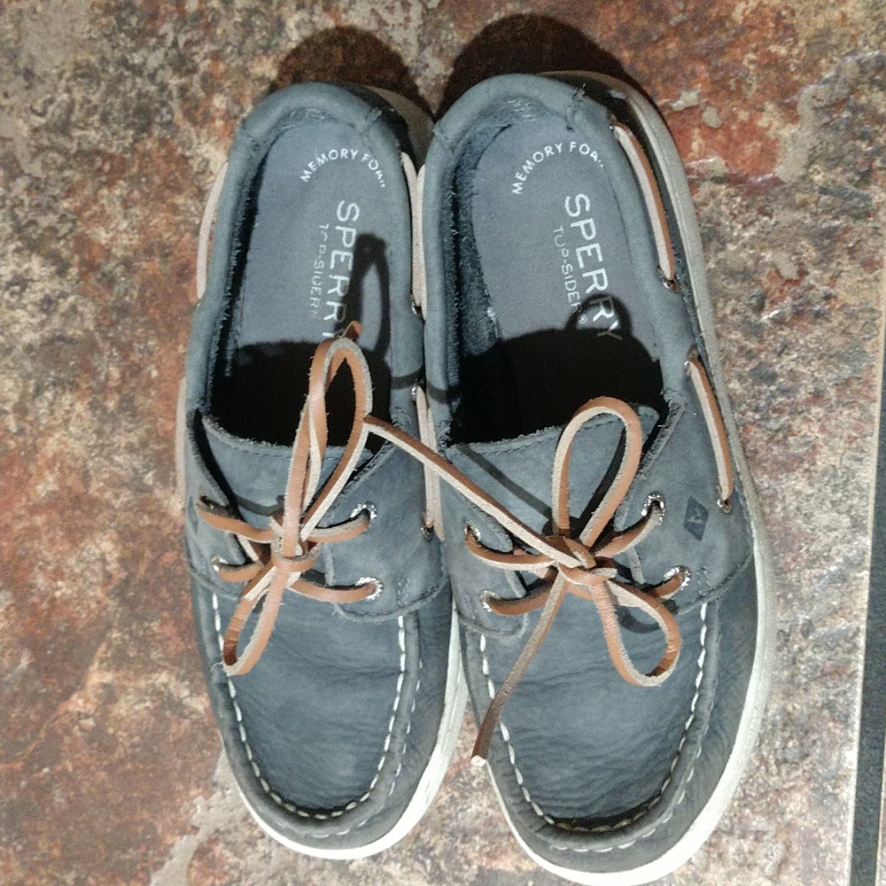 2/$15 Boys Size 1M Sperry Top-Sider Blue/Grey - Picture 2 of 4
